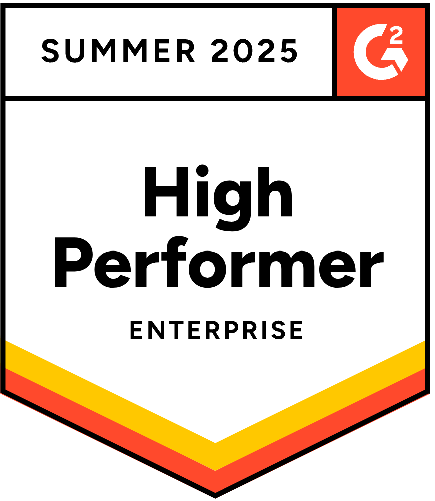 Summer 2025 High Performer G2 badge